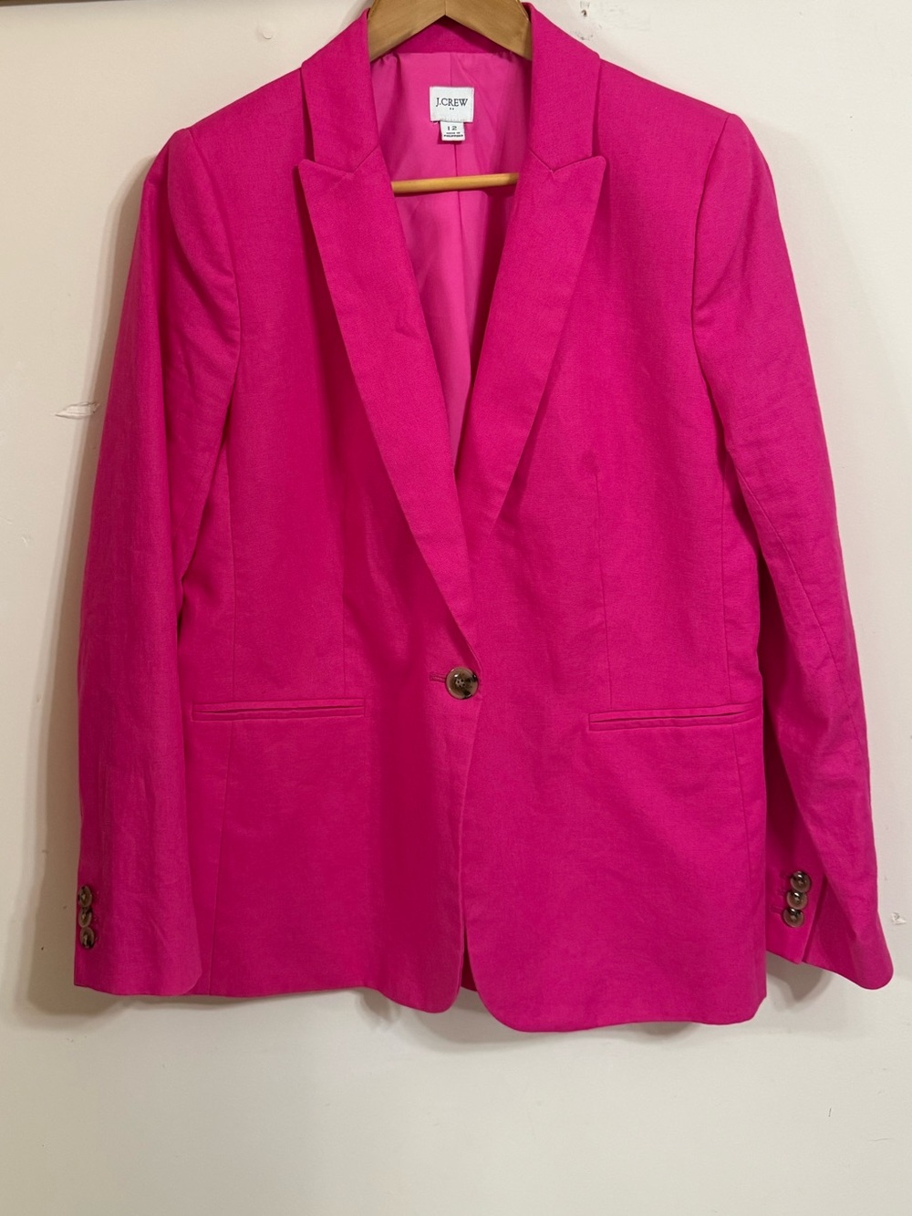 J. Crew Hot Pink Blazer
